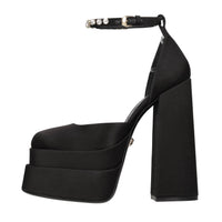 Décolleté slingback in raso 
