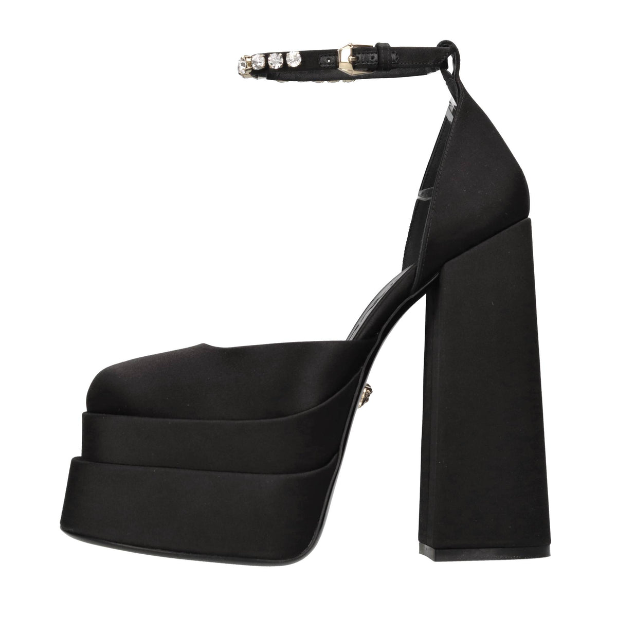 Décolleté slingback in raso 