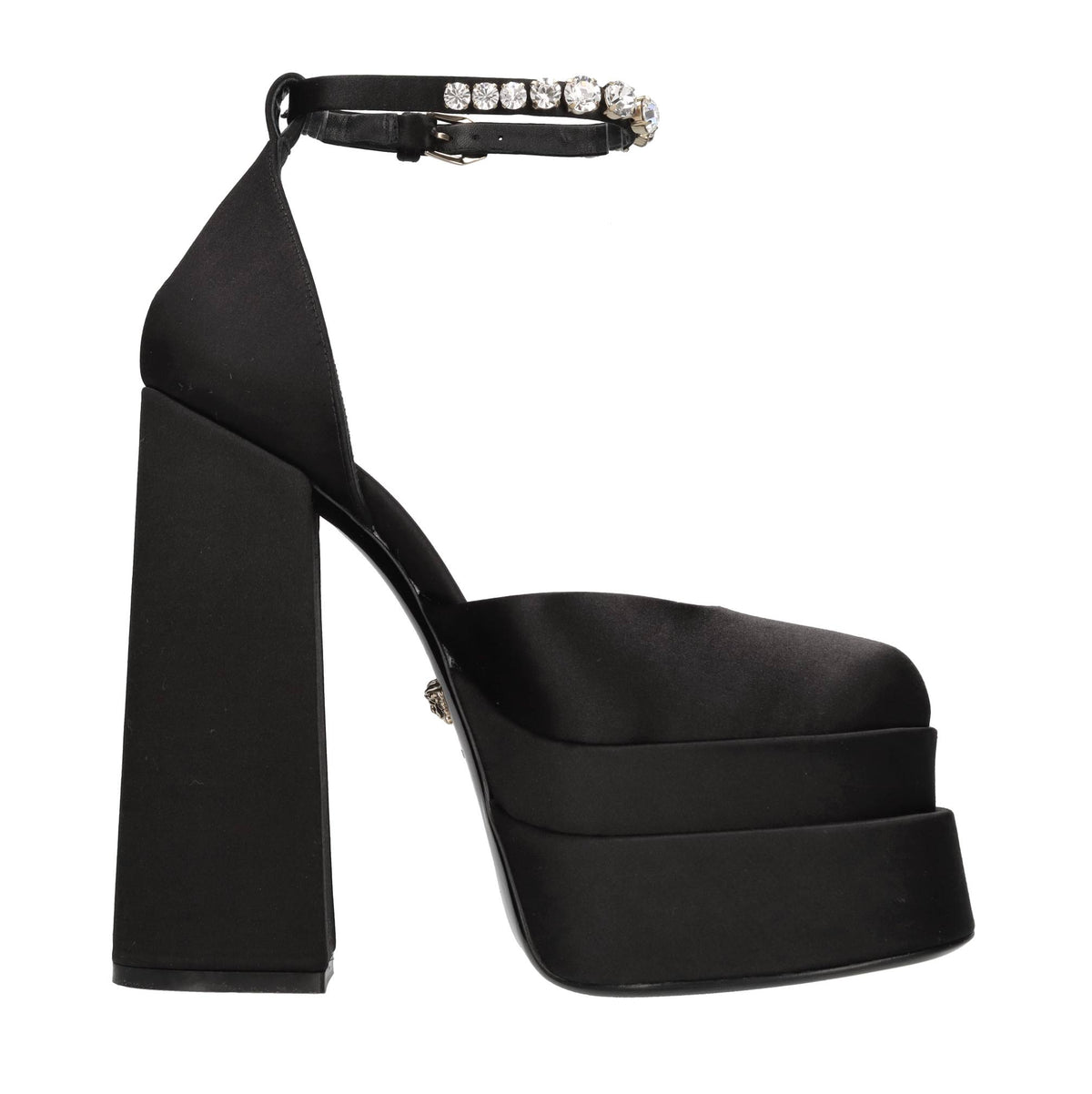 Décolleté slingback in raso 