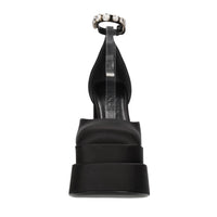 Décolleté slingback in raso 