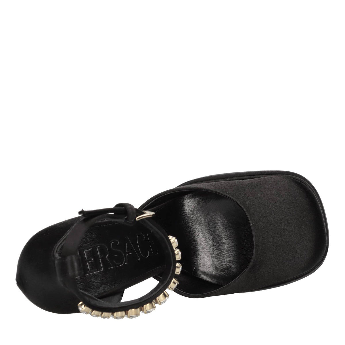 Décolleté slingback in raso 