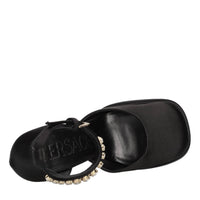 Décolleté slingback in raso 