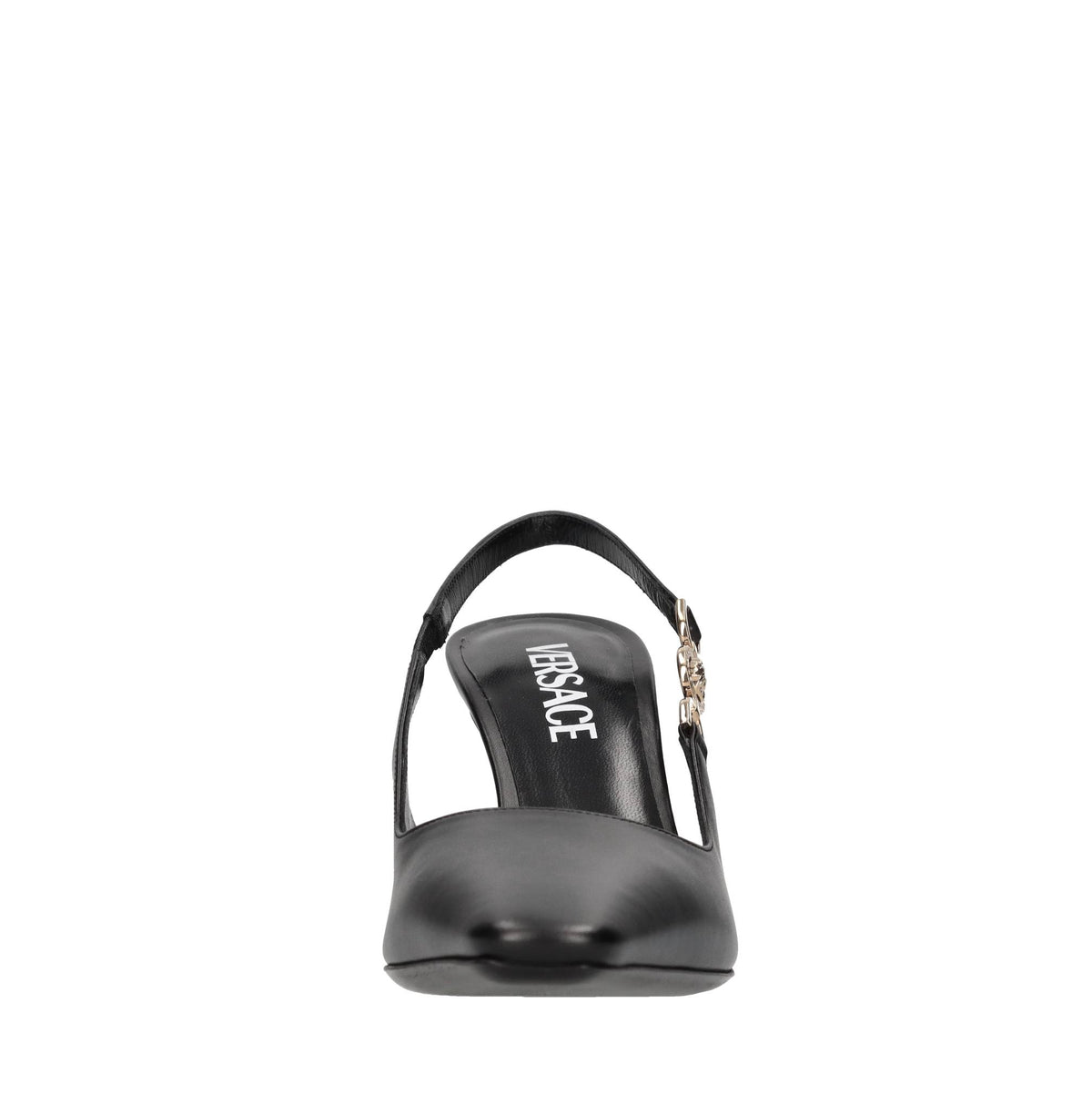 Décolleté slingback in pelle 
