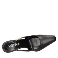 Décolleté slingback in pelle 