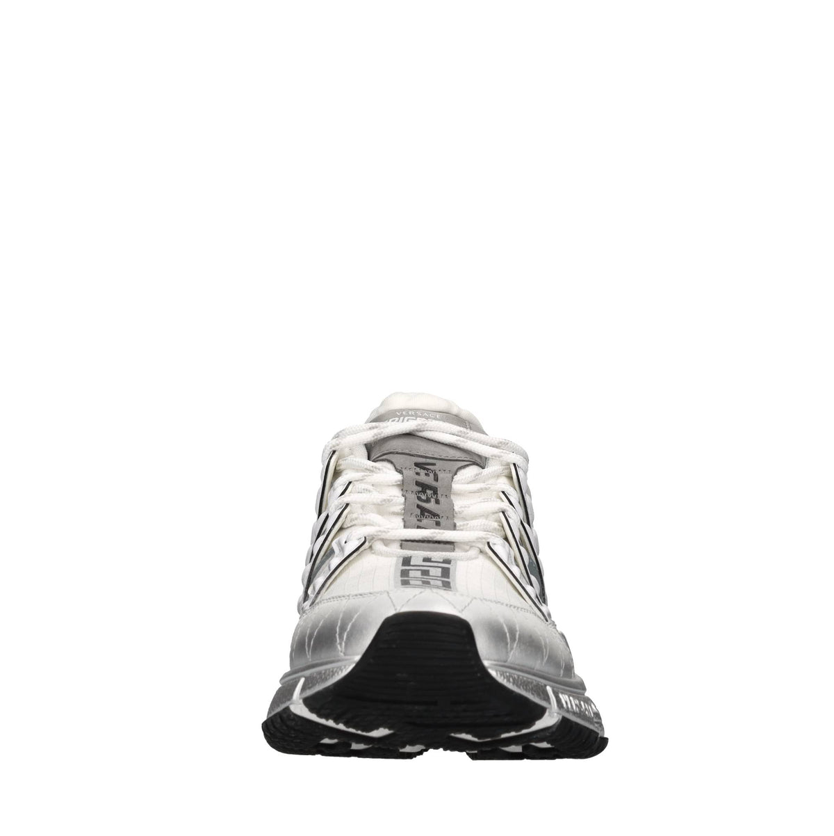Sneakers in pelle e tessuto 
