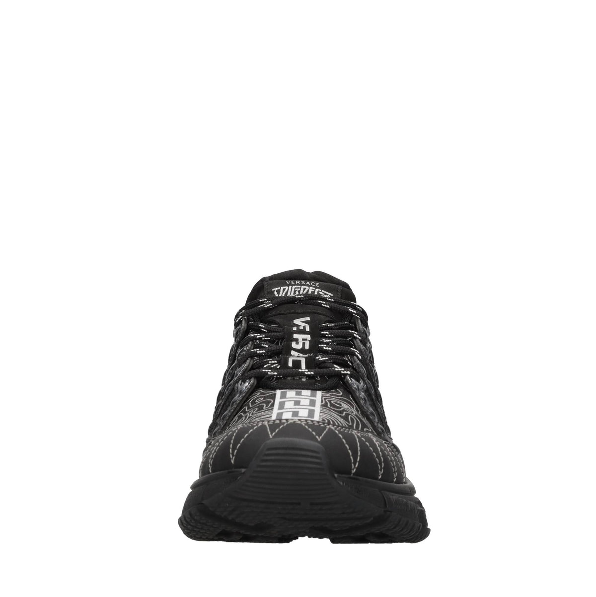 Sneakers in pelle e tessuto 