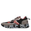 VOILE BLANCHE Suede, leather and fabric sneakers