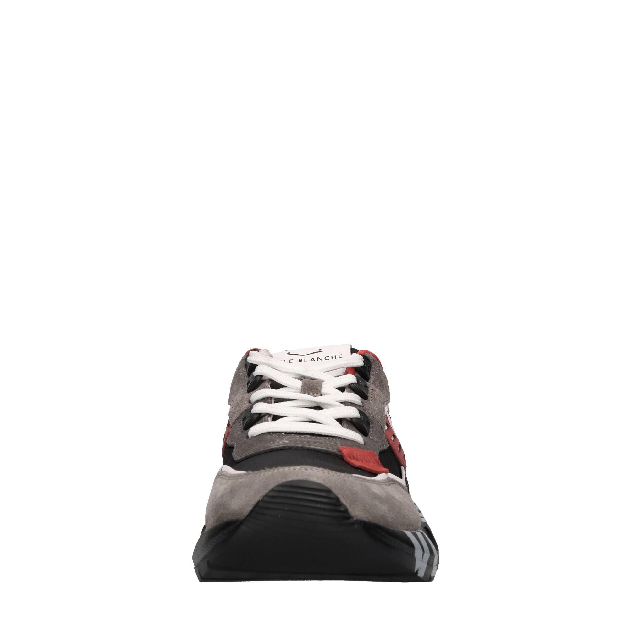 Sneakers in camoscio, pelle e tessuto 