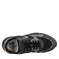 Sneakers in camoscio,pelle e tessuto 