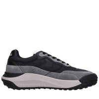 Sneakers in camoscio pelle e tessuto 