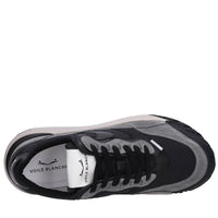 Sneakers in camoscio pelle e tessuto 