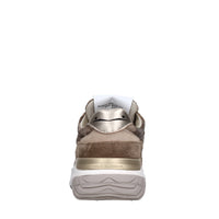 Sneakers in camoscio pelle e tessuto 