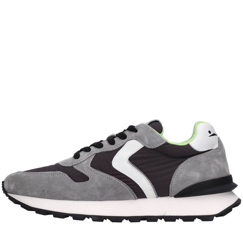 Sneakers in camoscio ecopelle e tessuto 