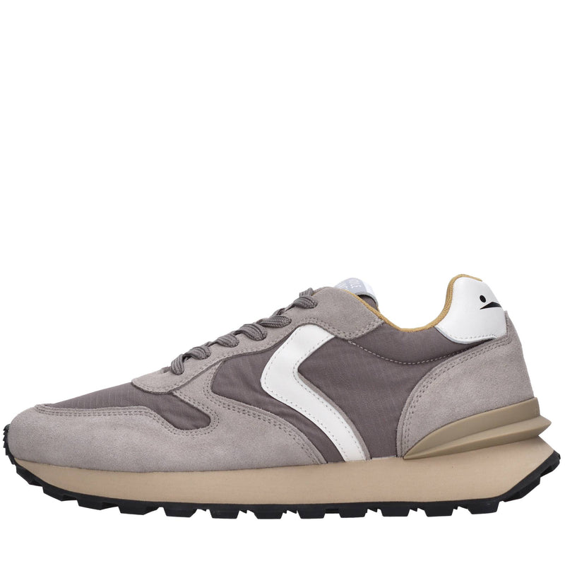 Sneakers in camoscio ecopelle e tessuto 