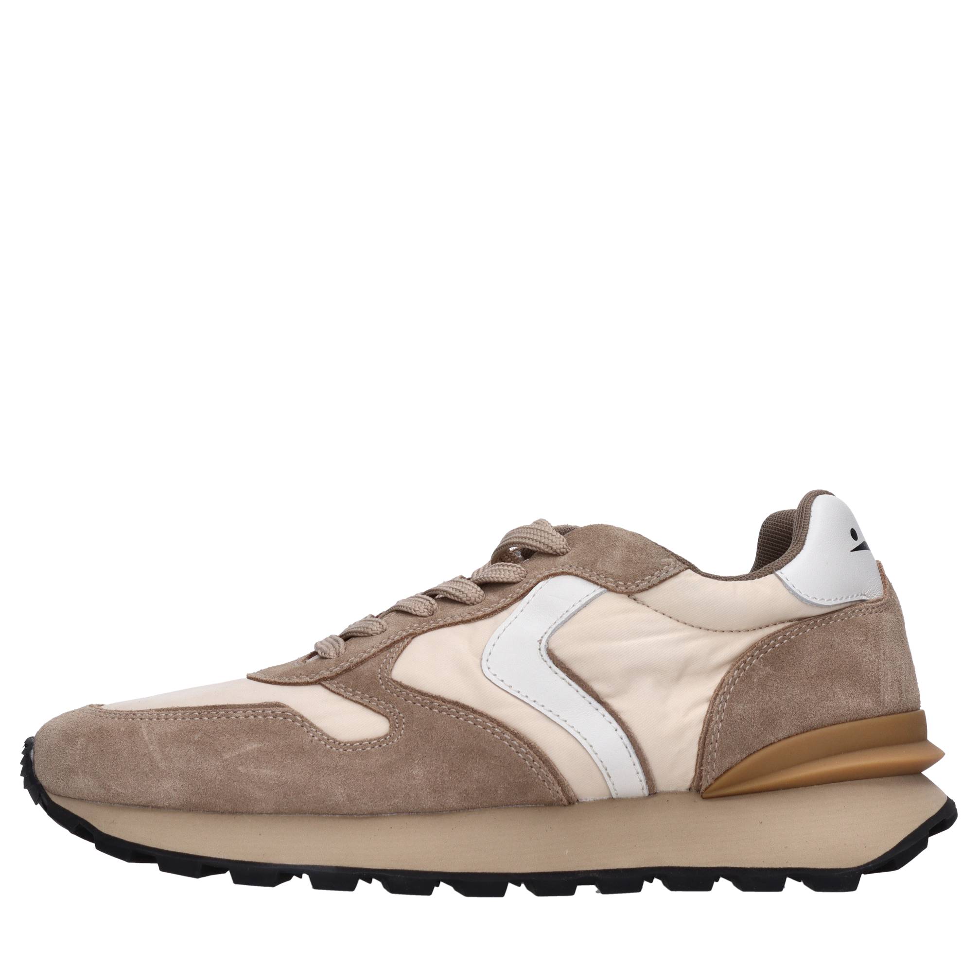 Sneakers in camoscio ecopelle e tessuto 