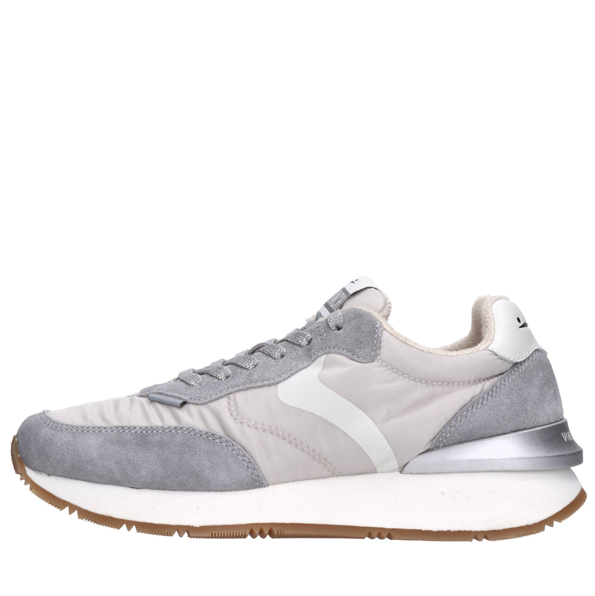 Sneakers in camoscio pelle e tessuto 