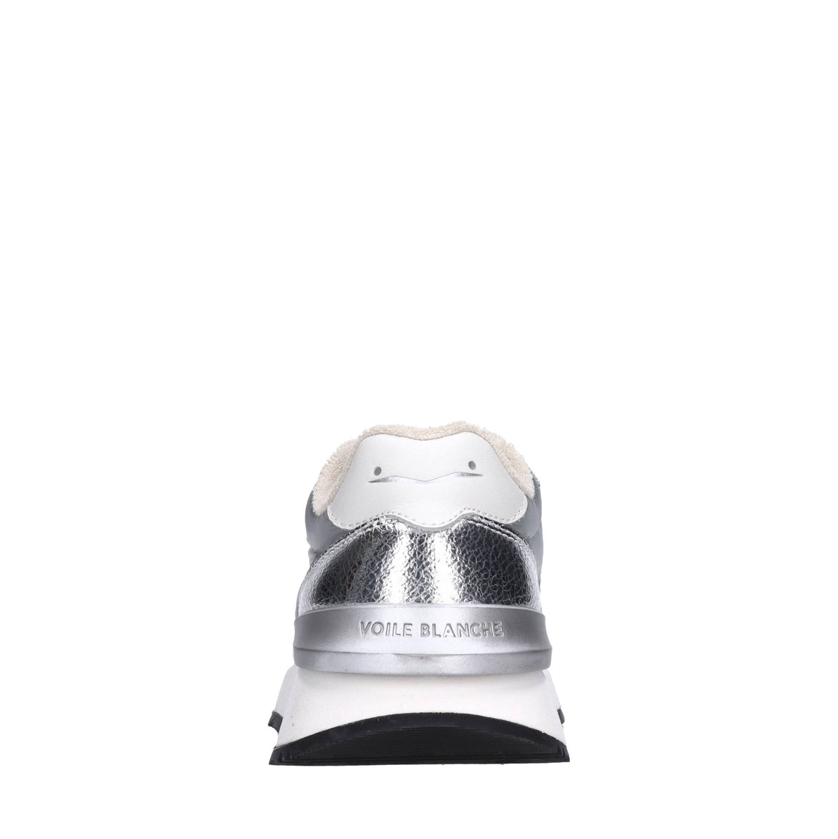 Sneakers in pelle e tessuto 