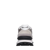 Sneakers in camoscio pelle e tessuto 