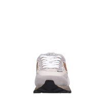 Sneakers in camoscio pelle e tessuto 