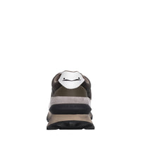 Sneakers in camoscio pelle e tessuto 