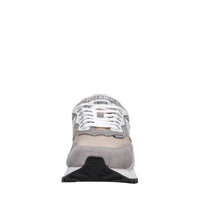 Sneakers in camoscio pelle e tessuto 