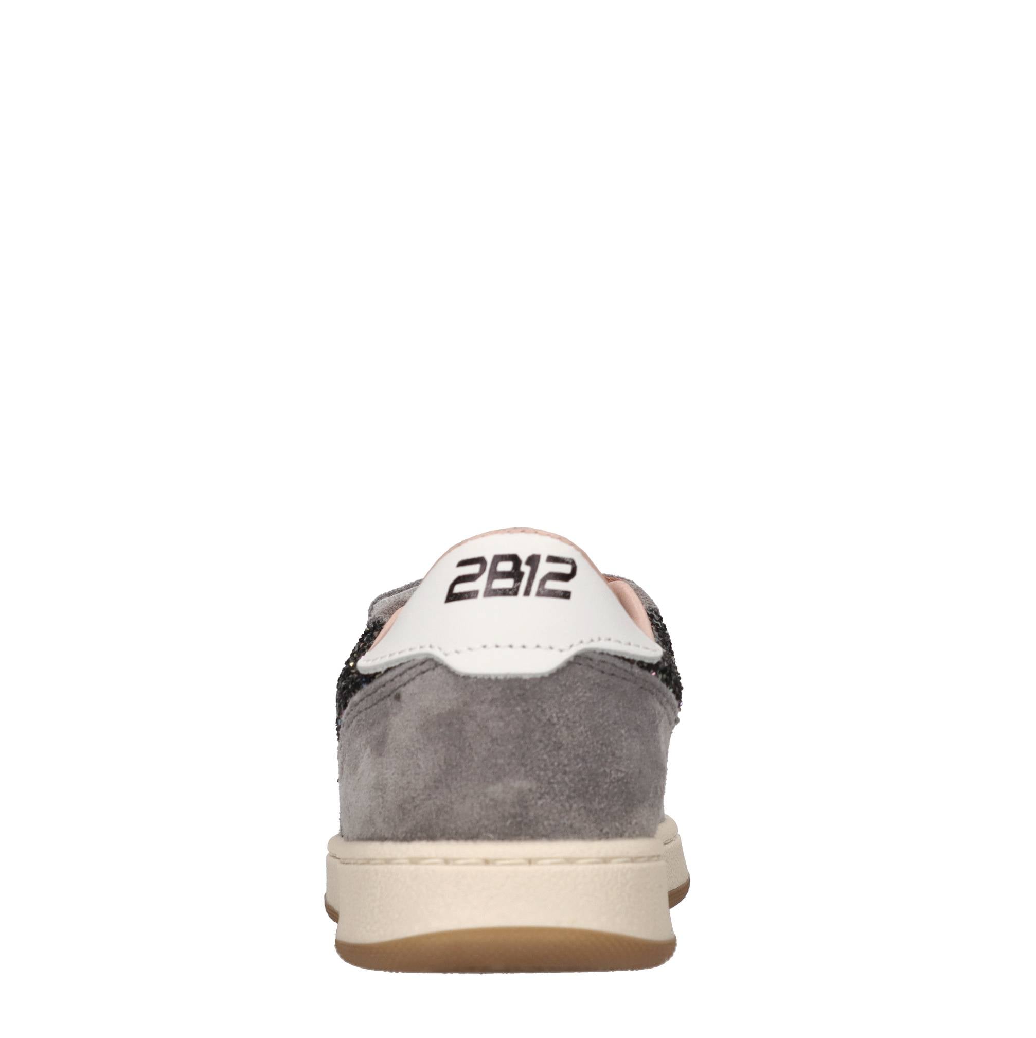 Sneakers in camoscio e glitter 