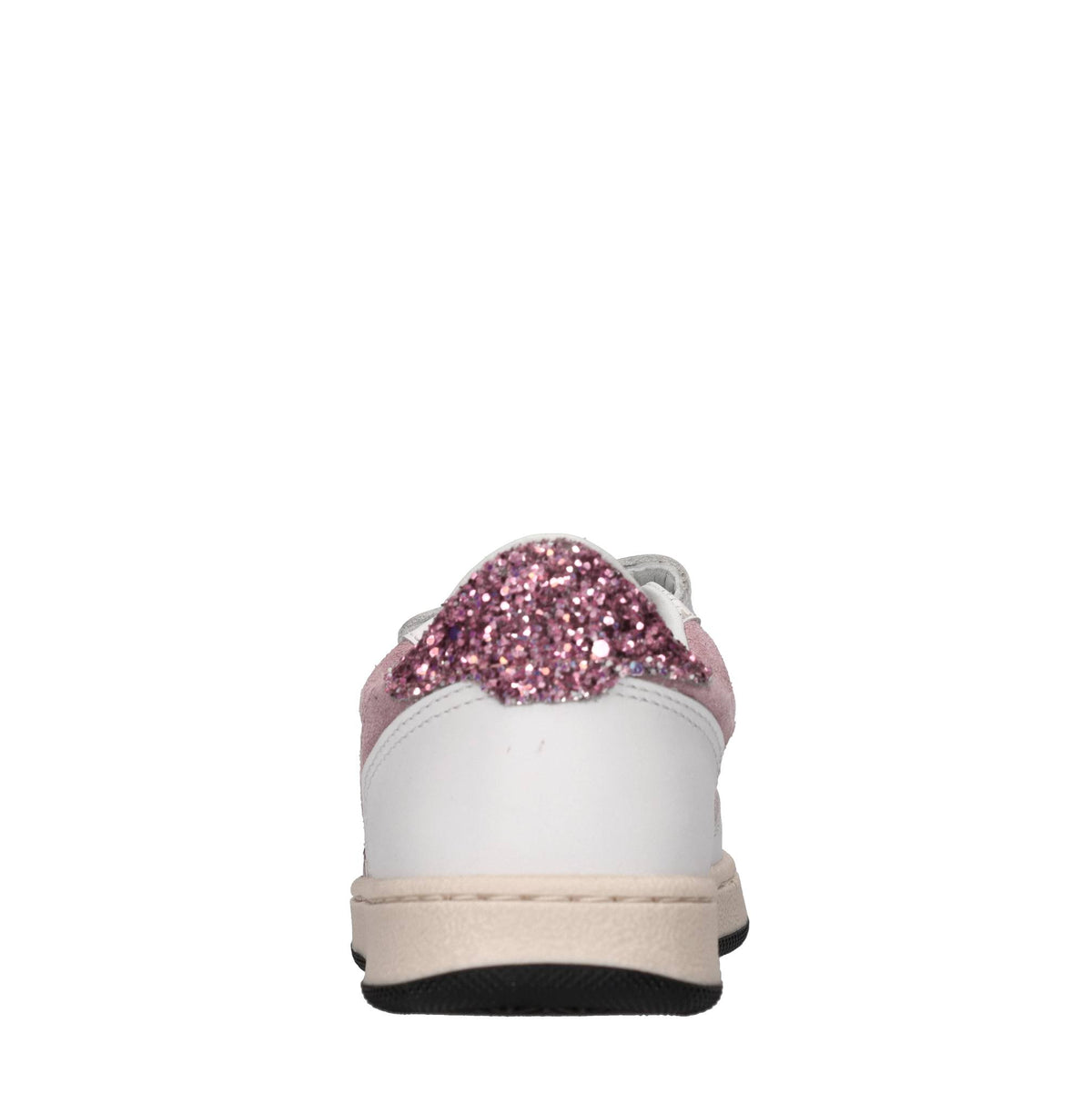 Sneakers in pelle,camoscio e glitter 