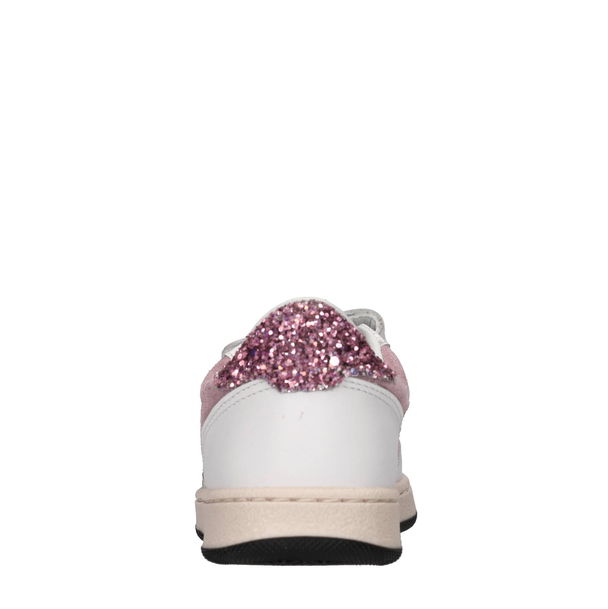 Sneakers in pelle,camoscio e glitter 