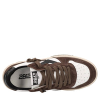 Sneakers in pelle e camoscio 