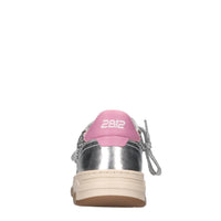 Sneakers in pelle e glitter 