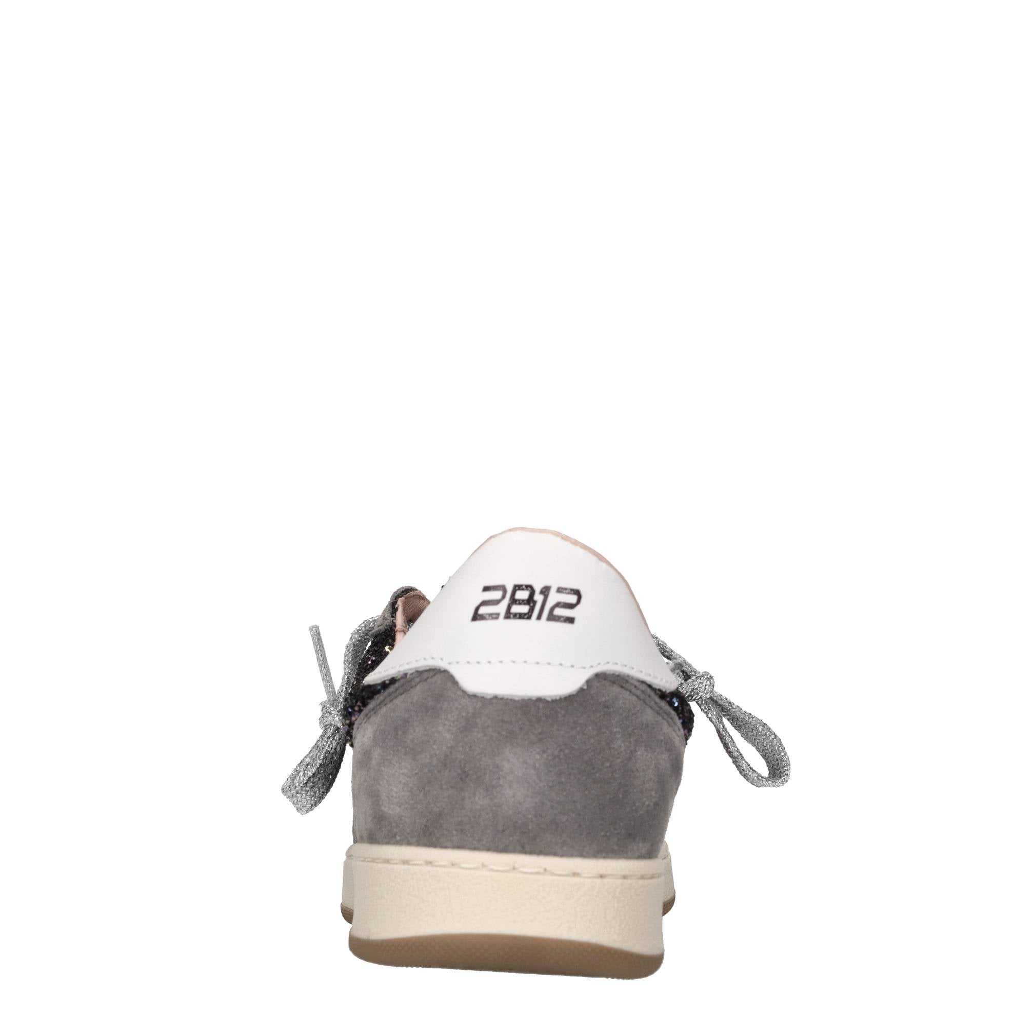 Sneakers in camoscio e glitter 
