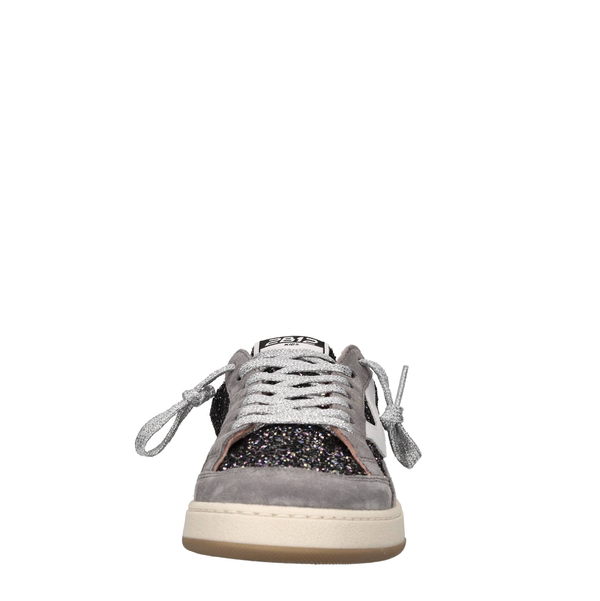 Sneakers in camoscio e glitter 