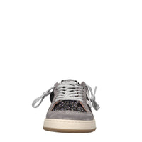 Sneakers in camoscio e glitter 