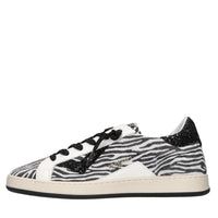 Sneakers in pelle,camoscio e glitter 