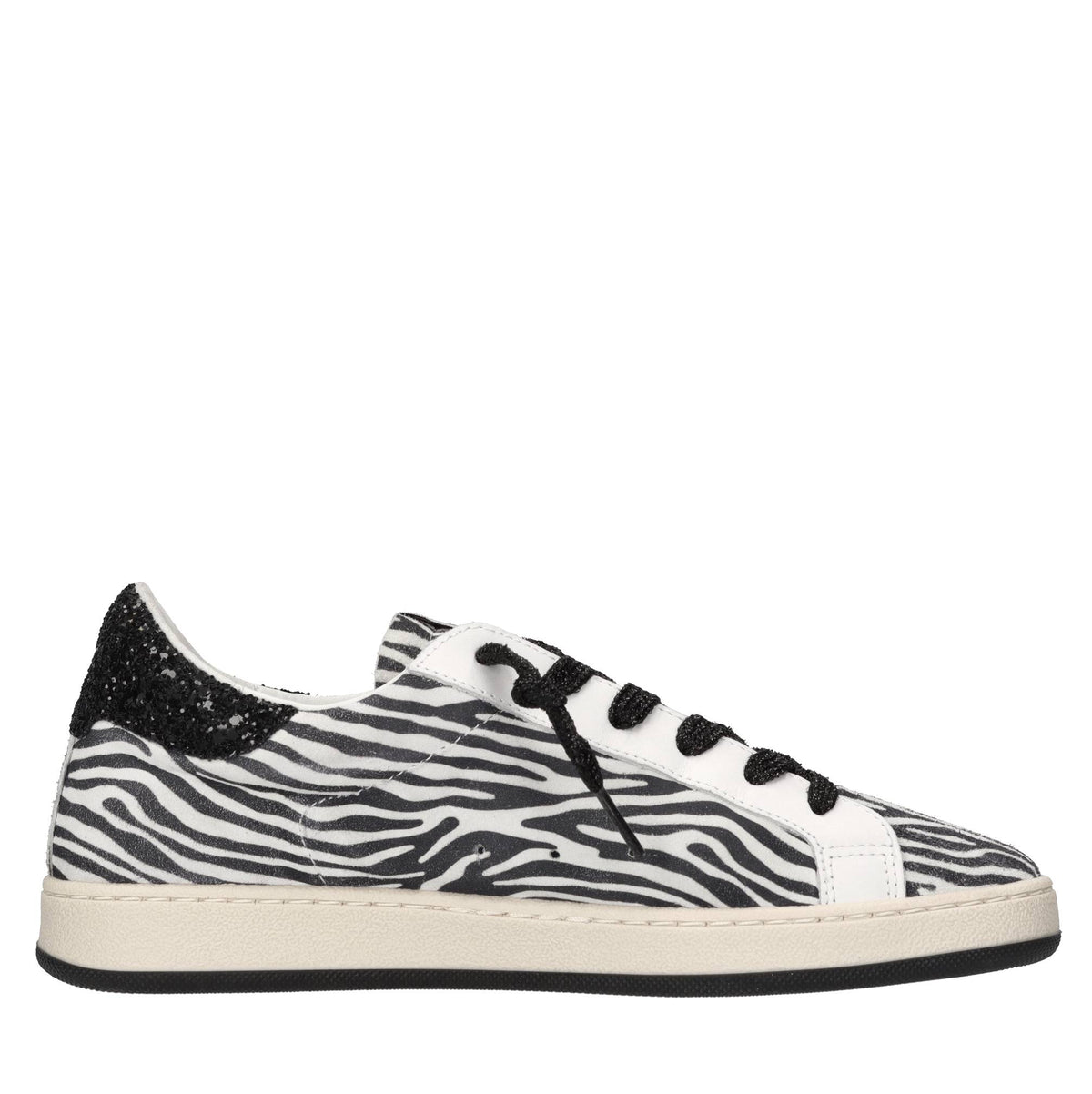 Sneakers in pelle,camoscio e glitter 