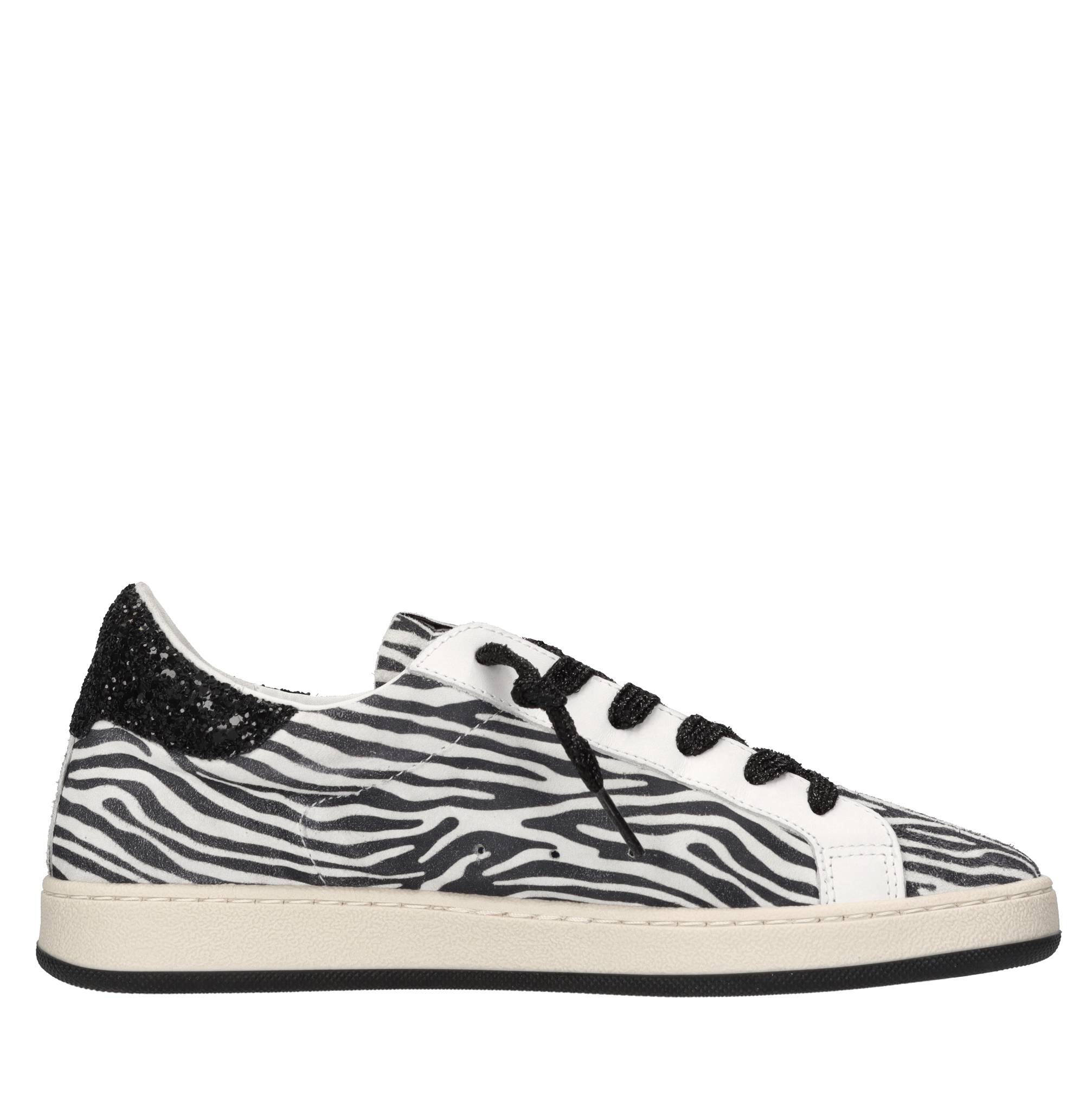 Sneakers in pelle,camoscio e glitter 