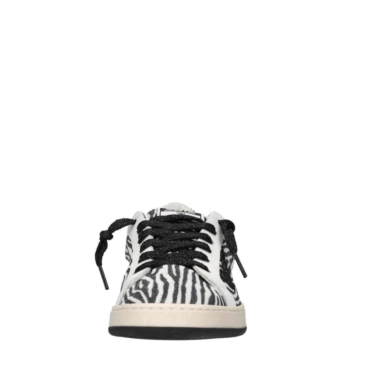 Sneakers in pelle,camoscio e glitter 