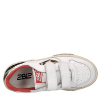 Sneakers in pelle e glitter 