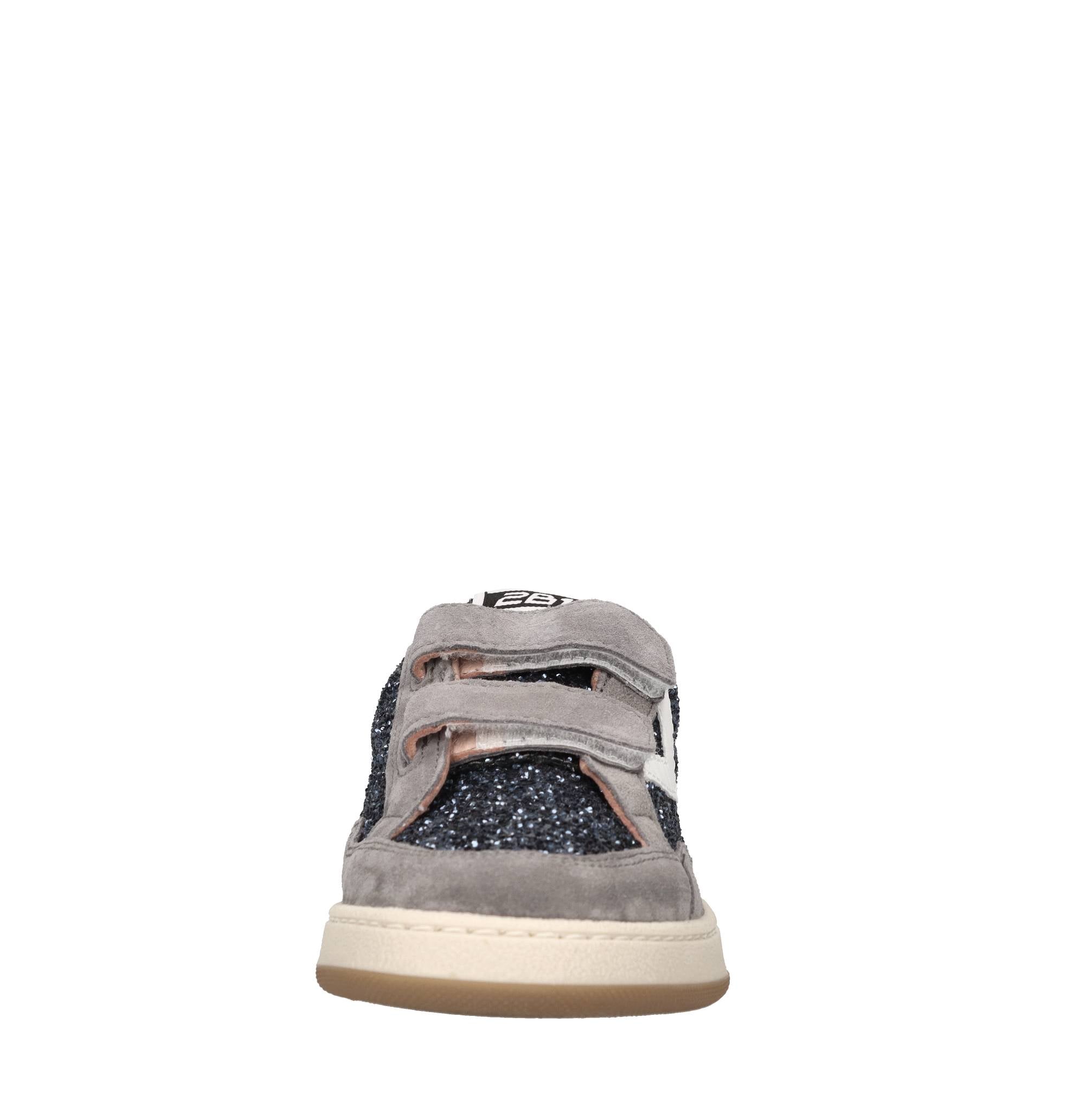 Sneakers in camoscio e glitter 