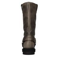 Stivali biker in pelle 
