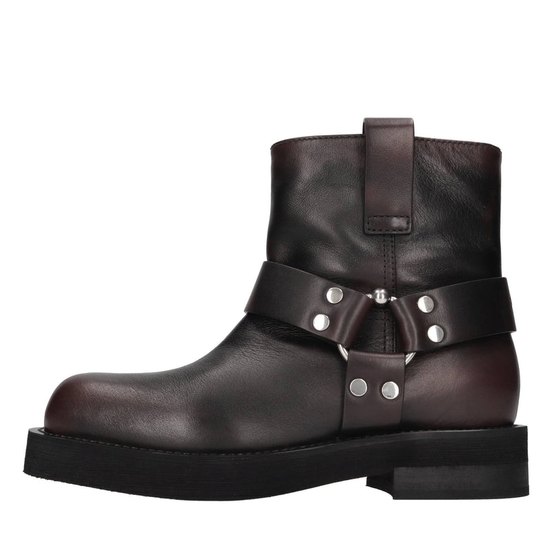 Stivaletti biker in pelle 