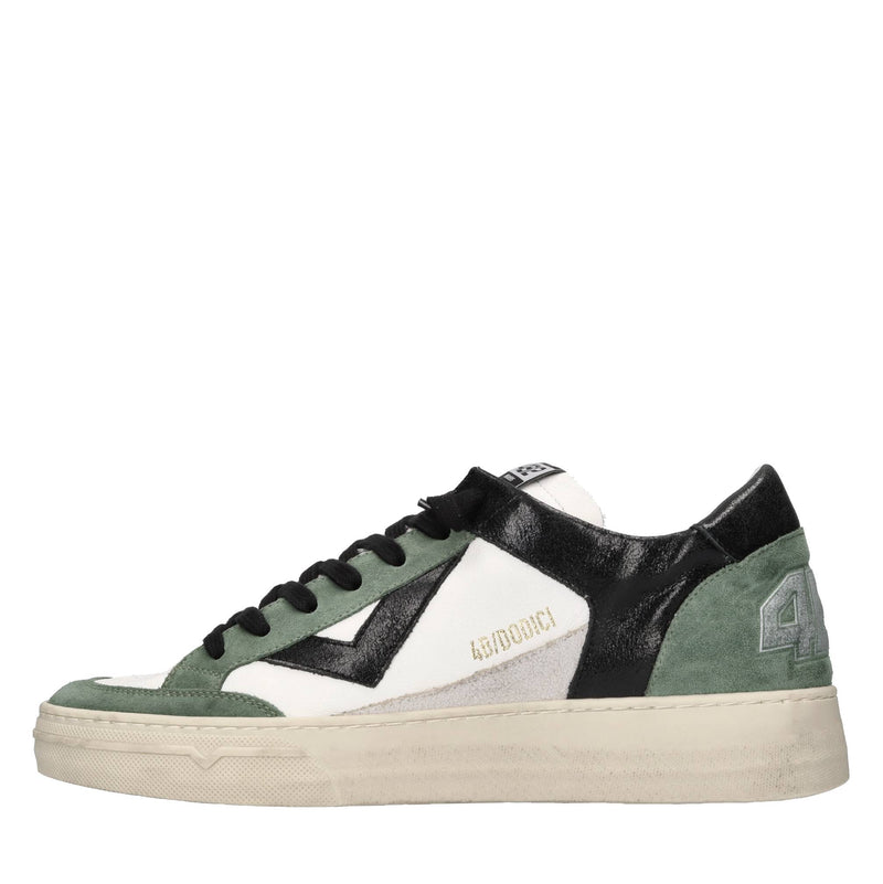 Sneakers in pelle e camoscio 