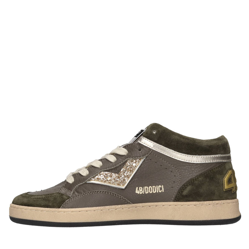 Sneakers in pelle e camoscio 