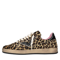 Sneakers in cavallino e pelle 