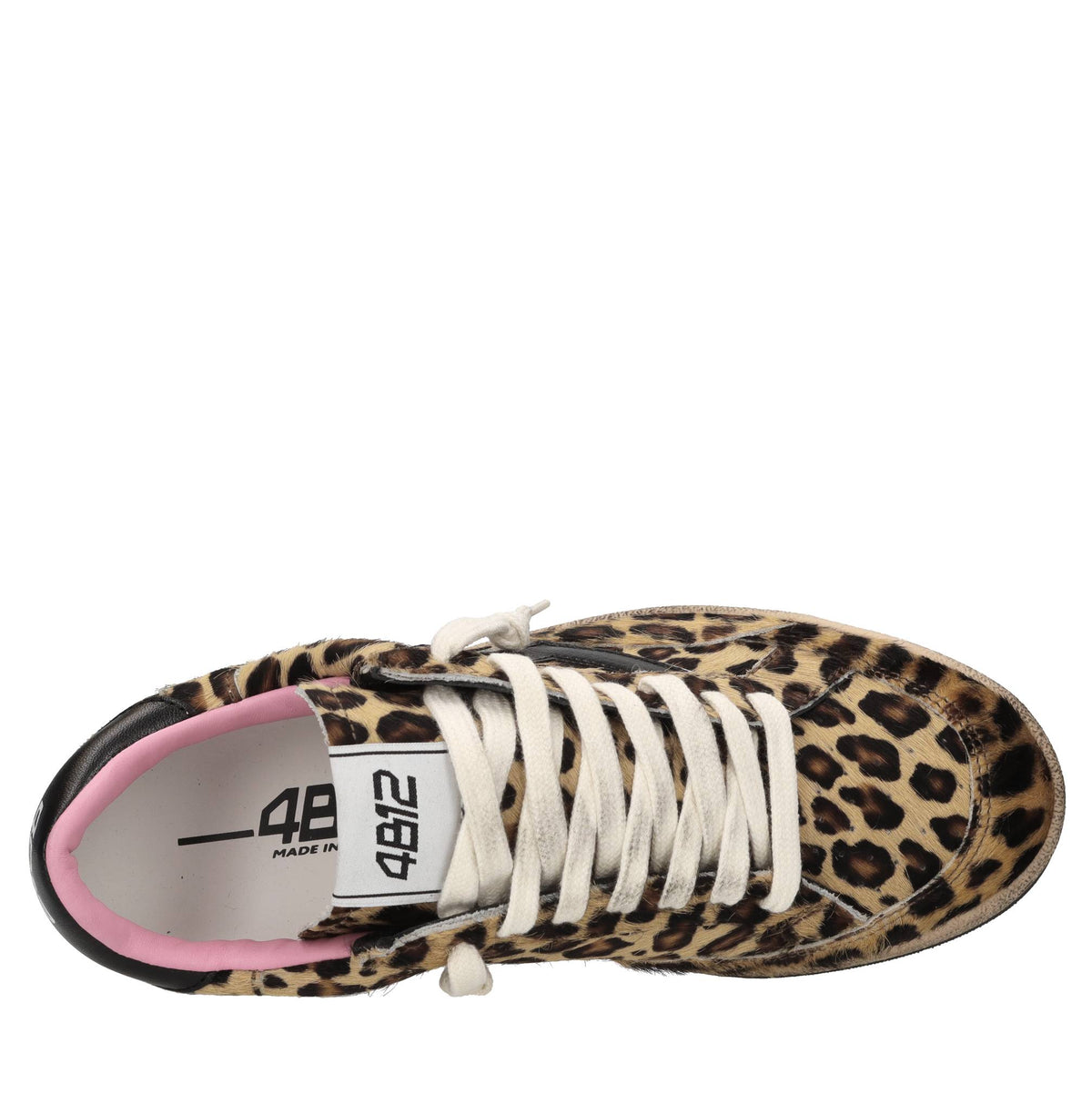 Sneakers in cavallino e pelle 