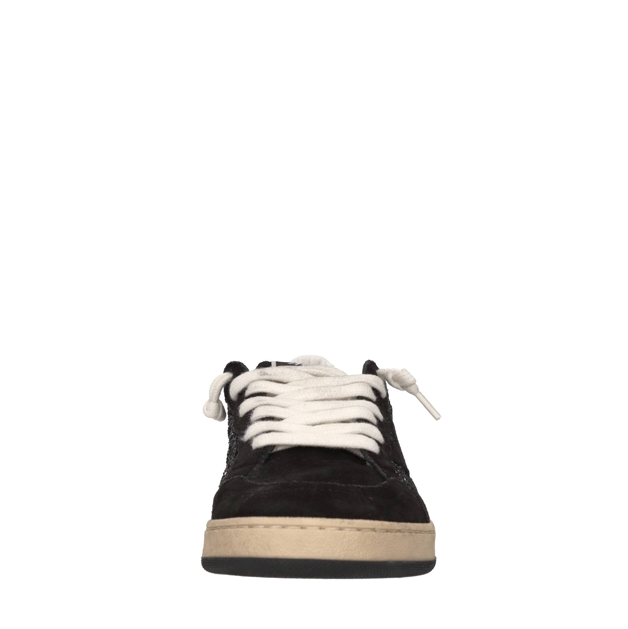 Sneakers in camoscio e glitter 