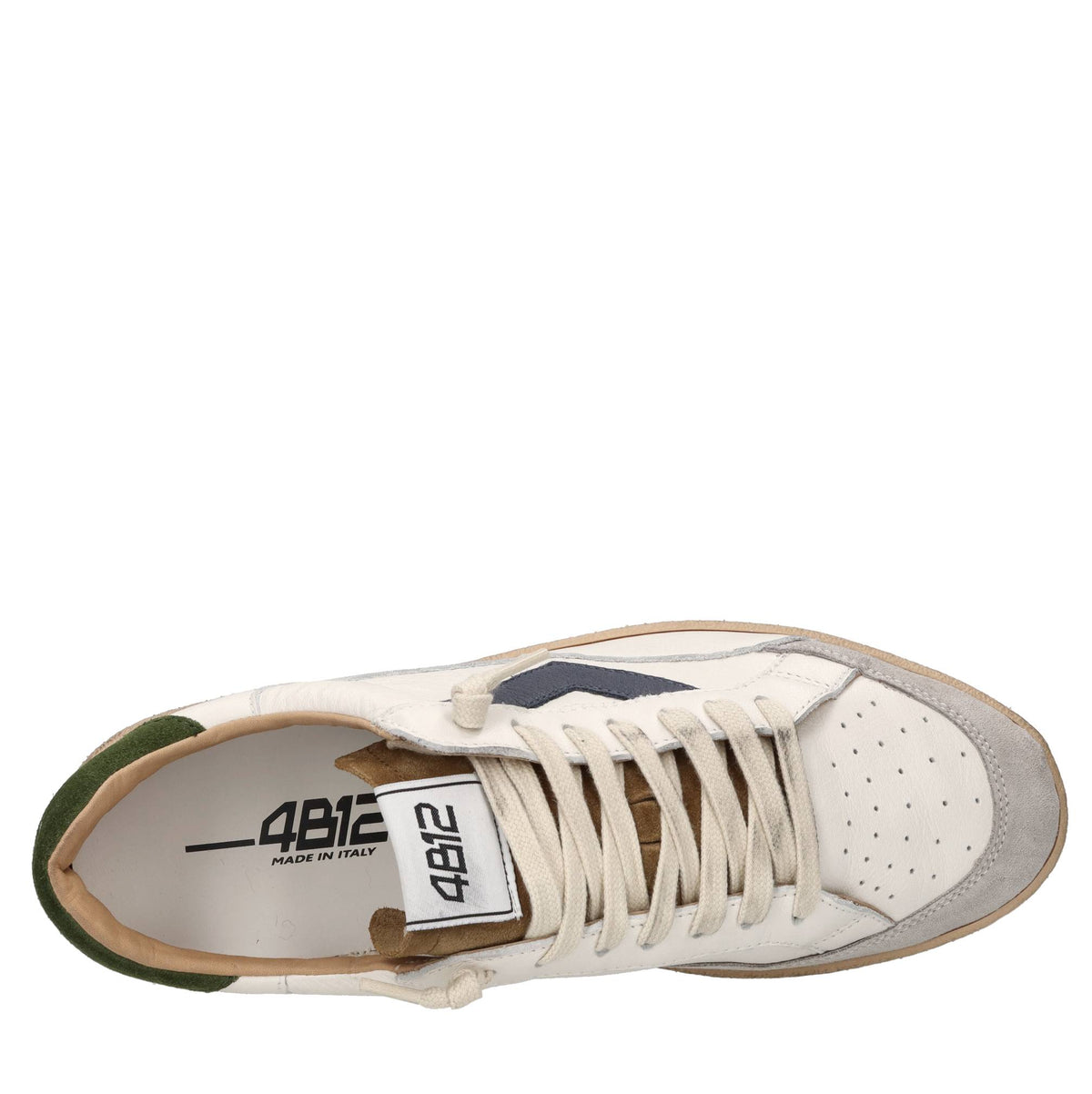 Sneakers in pelle e camoscio 
