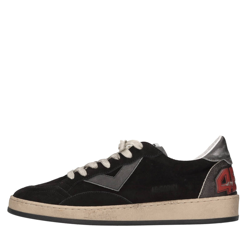 Sneakers in camoscio e pelle 