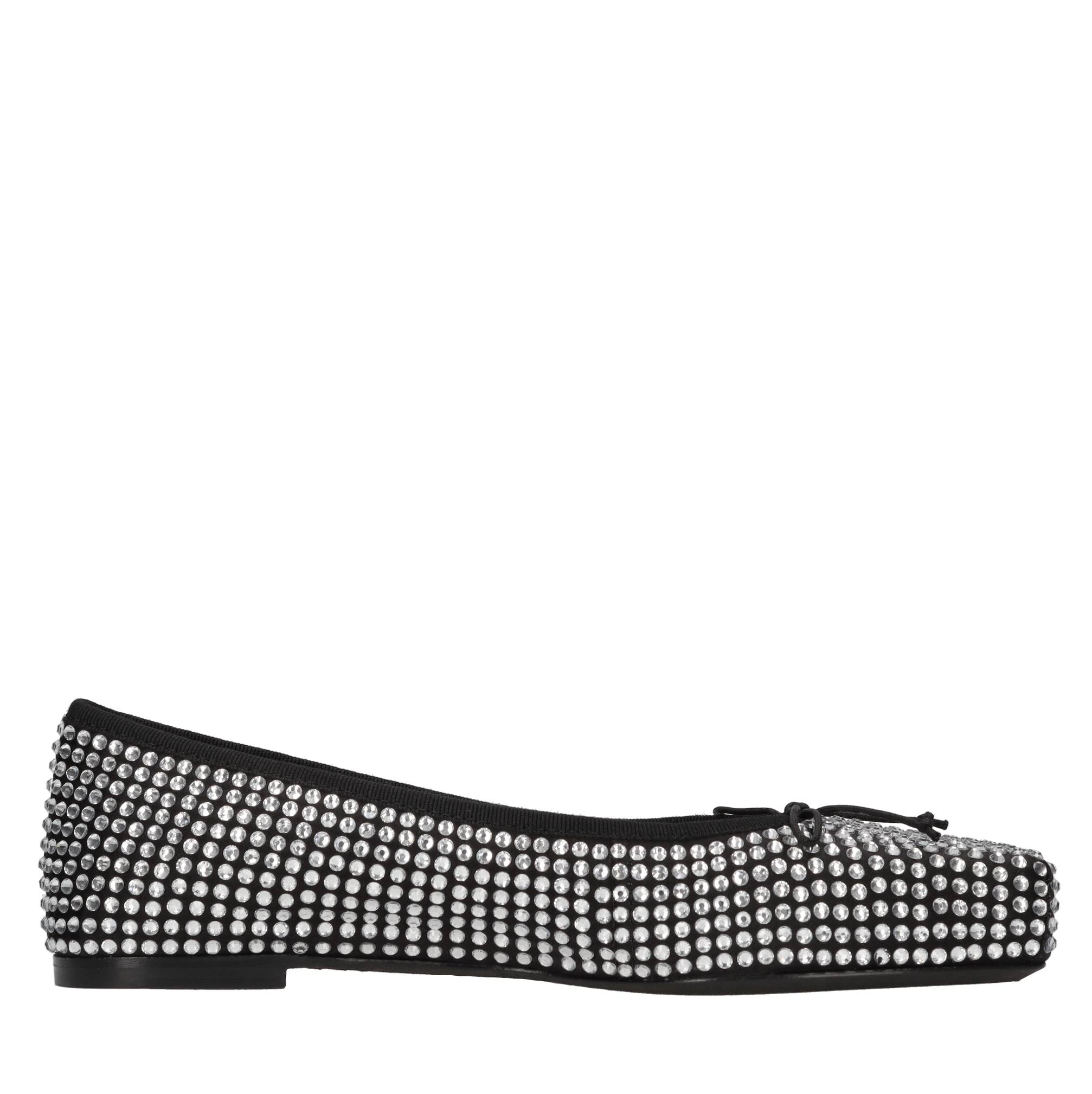 Ballerine Billie in tessuto e strass 