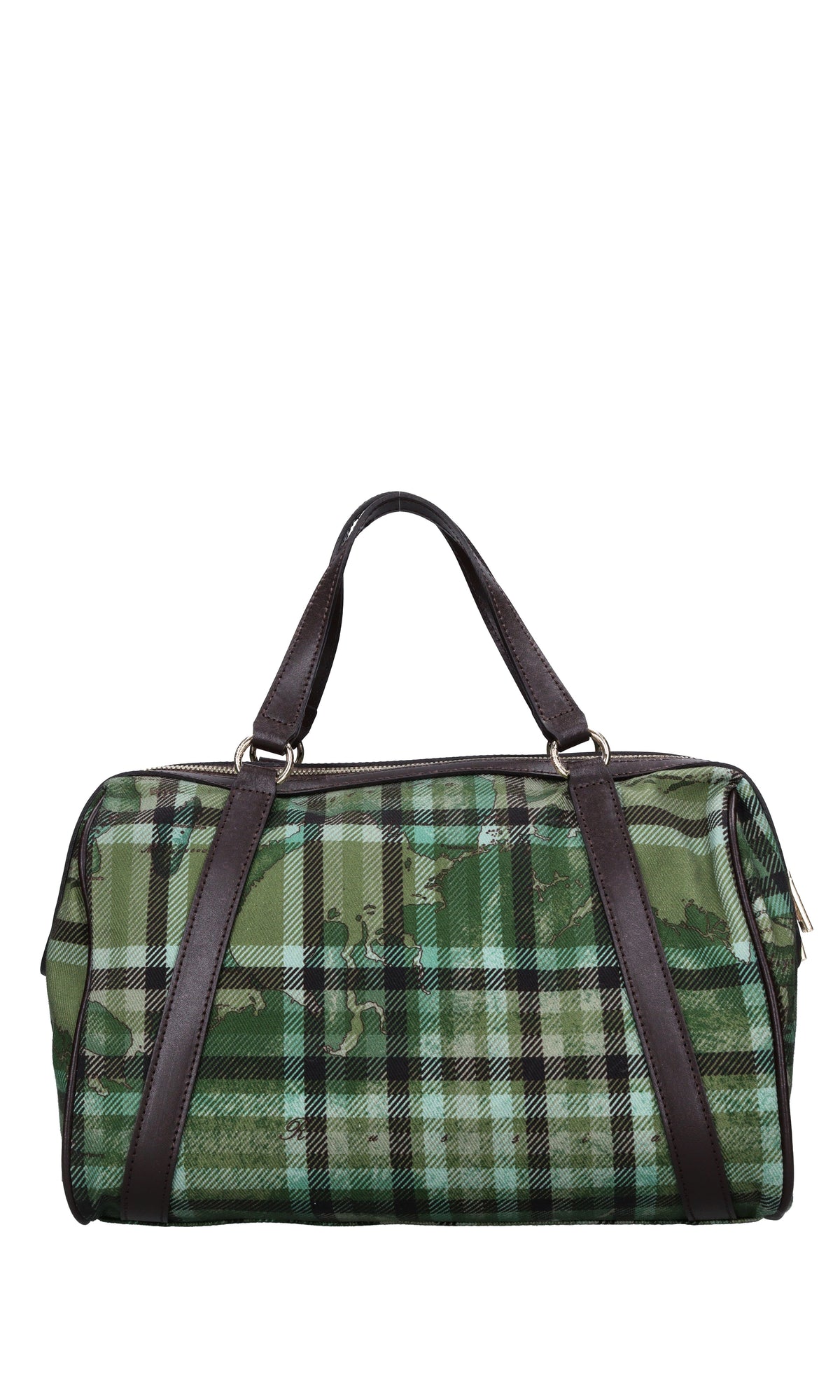 Borsa in pelle e cotone 